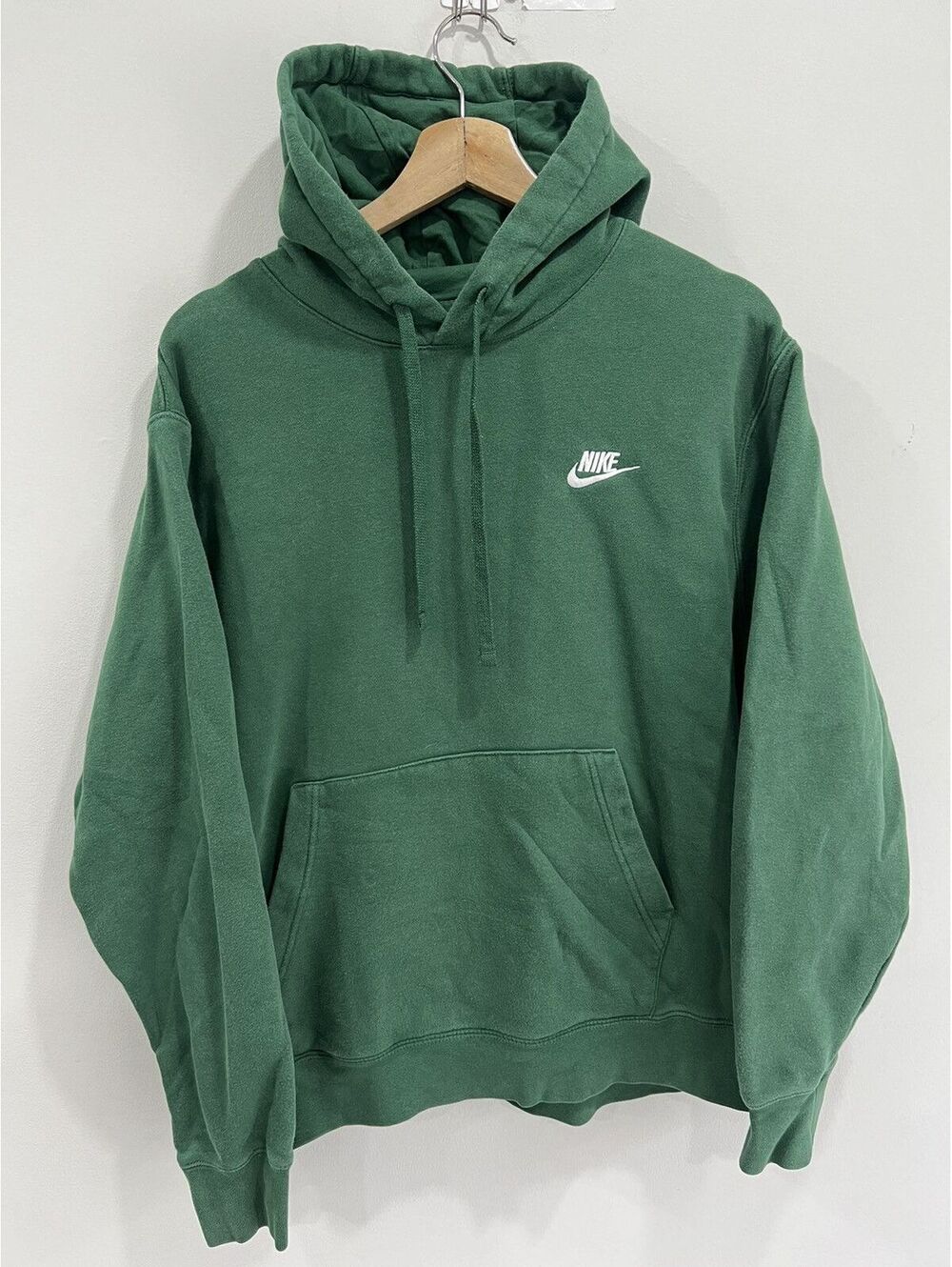 Vintage Nike Y2K Forest Green Hoodie Sweater